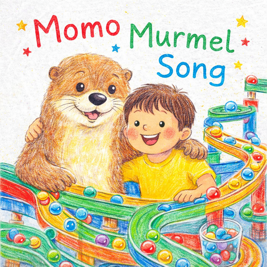 Momo Murmel auf der Kullerbü Murmelbahn